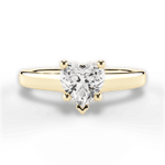 Ariana Heart Cut Lab Grown Diamond 18Kt Yellow Gold Engagement Ring