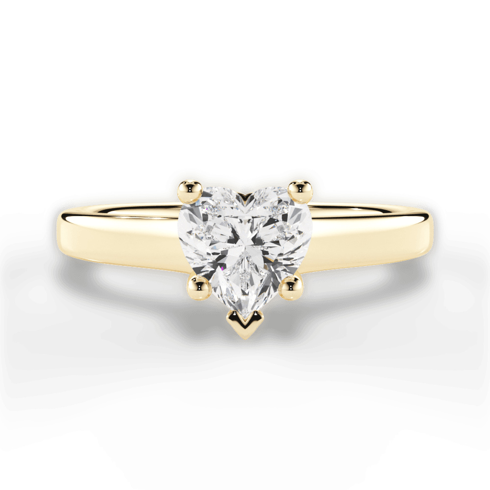 Ariana Heart Cut Lab Grown Diamond 18Kt Yellow Gold Engagement Ring