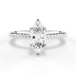 Giselle Marquise Cut Lab Grown Diamond Platinum Engagement Ring