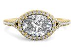 Kate Oval Cut Lab Grown Diamond 18Kt Yellow Gold Engagement Ring
