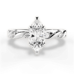 Emma Marquise Cut Lab Grown Diamond Platinum Engagement Ring