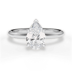 Brenda Pear Cut Lab Grown Diamond Platinum Engagement Ring