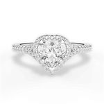 Judy Heart Cut Lab Grown Diamond 18Kt White Gold Engagement Ring