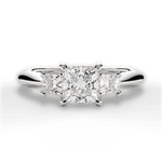 Dorothy Princess Cut Lab Grown Diamond Platinum Engagement Ring