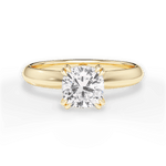 Claudia Cushion Cut Lab Grown Diamond 18Kt Yellow Gold Engagement Ring