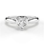 Camila Heart Cut Lab Grown Diamond 14Kt White Gold Engagement Ring