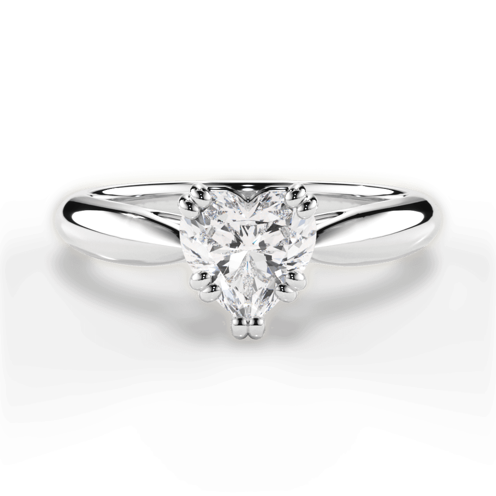 Camila Heart Cut Lab Grown Diamond 14Kt White Gold Engagement Ring
