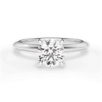 Alicia Round Cut Lab Grown Diamond 14Kt White Gold Engagement Ring