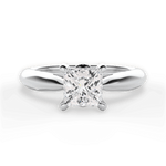 Beverly Princess Cut Lab Grown Diamond 18Kt White Gold Engagement Ring