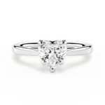 Angie Heart Cut Lab Grown Diamond Platinum Engagement Ring