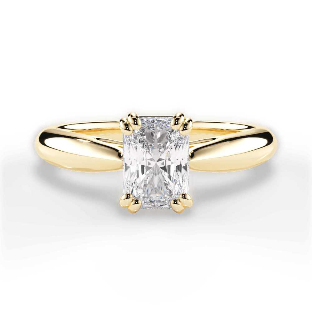 Gillian Radiant Cut Lab Grown Diamond 18Kt Yellow Gold Engagement Ring
