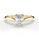 Gillian Radiant Cut Lab Grown Diamond 18Kt Yellow Gold Engagement Ring