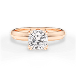 Claudia Cushion Cut Lab Grown Diamond 18Kt Rose Gold Engagement Ring