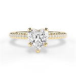 Helen Heart Cut Lab Grown Diamond 18Kt Yellow Gold Engagement Ring