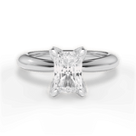 Elaine Radiant Cut Lab Grown Diamond 14Kt White Gold Engagement Ring