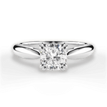 Camila Cushion Cut Lab Grown Diamond 14Kt White Gold Engagement Ring