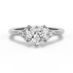 Celeste Heart Cut Lab Grown Diamond Platinum Engagement Ring