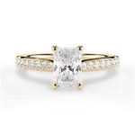 Elizabeth Radiant Cut Lab Grown Diamond 18Kt Yellow Gold Engagement Ring