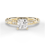 Josephine Princess Cut Lab Grown Diamond 18Kt Yellow Gold Engagement Ring