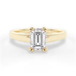 Courtney Emerald Cut Lab Grown Diamond 18Kt Yellow Gold Engagement Ring
