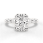 Joanne Radiant Cut Lab Grown Diamond Platinum Engagement Ring