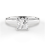 Carol Princess Cut Lab Grown Diamond Platinum Engagement Ring