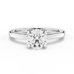 Gemma Round Cut Lab Grown Diamond Platinum Engagement Ring