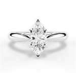 Amy Marquise Cut Lab Grown Diamond Platinum Engagement Ring