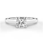 Ariana Cushion Cut Lab Grown Diamond 18Kt White Gold Engagement Ring