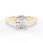 Courtney Oval Cut Lab Grown Diamond 18Kt Yellow Gold Engagement Ring