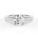 Anna Round Cut Lab Grown Diamond 18Kt White Gold Engagement Ring