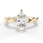 Emma Marquise Cut Lab Grown Diamond 18Kt Yellow Gold Engagement Ring
