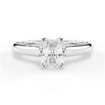 Carrie Radiant Cut Lab Grown Diamond Platinum Engagement Ring