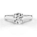 Ariana Round Cut Lab Grown Diamond 14Kt White Gold Engagement Ring