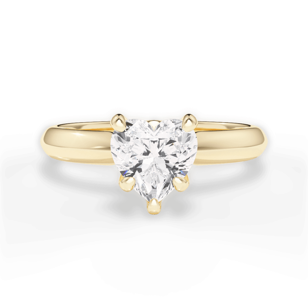 Diana Heart Cut Lab Grown Diamond 18Kt Yellow Gold Engagement Ring