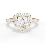 Leah Heart Cut Lab Grown Diamond 18Kt Yellow Gold Engagement Ring