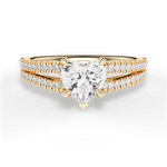 Jessica Heart Cut Lab Grown Diamond 18Kt Yellow Gold Engagement Ring