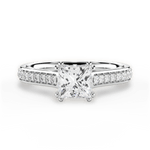 Deborah Princess Cut Lab Grown Diamond Platinum Engagement Ring
