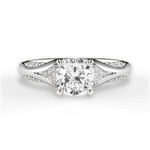 Isabel Cushion Cut Lab Grown Diamond Platinum Engagement Ring