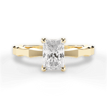 Aaliyah Radiant Cut Lab Grown Diamond 18Kt Yellow Gold Engagement Ring