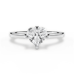 Bernadette Heart Cut Lab Grown Diamond 18Kt White Gold Engagement Ring