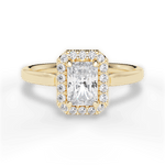 Fiona Radiant Cut Lab Grown Diamond 18Kt Yellow Gold Engagement Ring