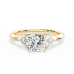 Celeste Cushion Cut Lab Grown Diamond 18Kt Yellow Gold Engagement Ring