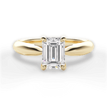 Dolores Emerald Cut Lab Grown Diamond 18Kt Yellow Gold Engagement Ring