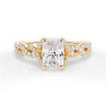 Justine Radiant Cut Lab Grown Diamond 18Kt Yellow Gold Engagement Ring