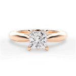 Dolores Princess Cut Lab Grown Diamond 18Kt Rose Gold Engagement Ring