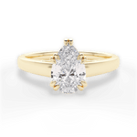 Courtney Pear Cut Lab Grown Diamond 18Kt Yellow Gold Engagement Ring