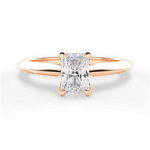 Diana Radiant Cut Lab Grown Diamond 18Kt Rose Gold Engagement Ring