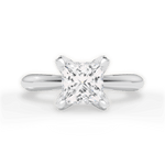 Elaine Princess Cut Lab Grown Diamond Platinum Engagement Ring