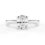 Gemma Oval Cut Lab Grown Diamond Platinum Engagement Ring